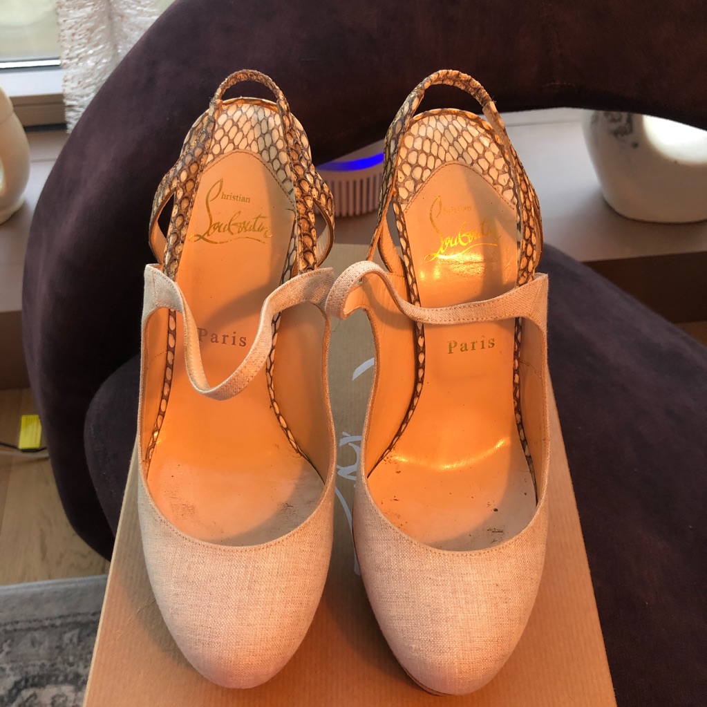 Louboutin Python Positano Heels